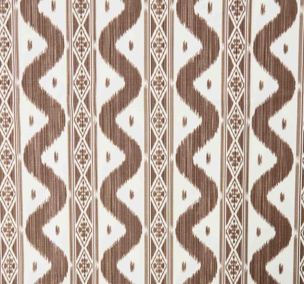 Chocolate Brown Ikat Tablecloth
