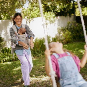 Baby Carrier Hold in Woven Sand Gray