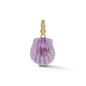 Dream Shell Scallop Pendant in Amethyst