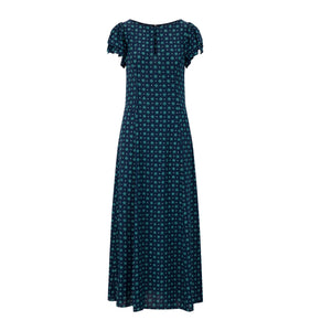 The Clare Dress in Juniper Foulard
