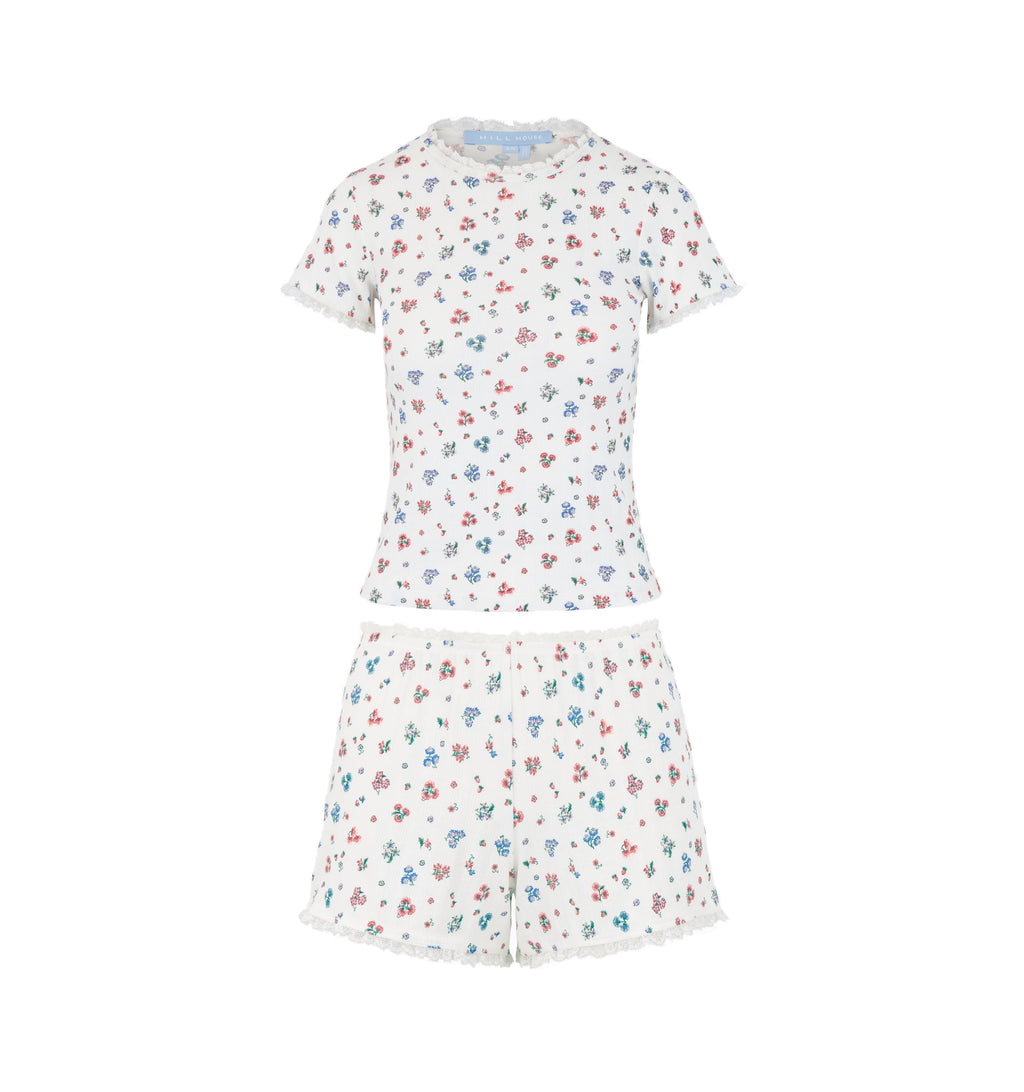 The Coco Pointelle PJ Set in Winter Posy