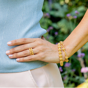 Berry & Bead Bracelet in Gold