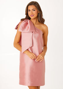 Cassie Dress in Blush Mikado