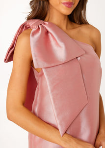Cassie Dress in Blush Mikado