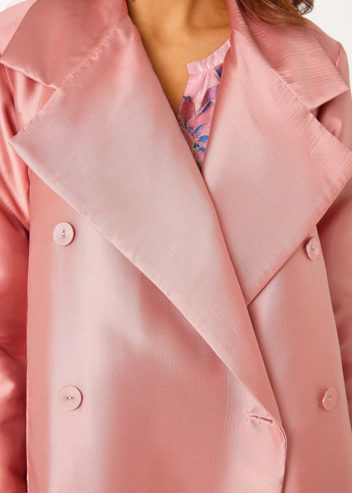 Marisol Coat in Blush Mikado