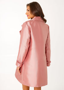 Marisol Coat in Blush Mikado