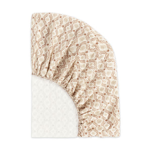 Crib Sheet in GOTS Certified Organic Brushed Cotton by Nate Berkus in Autumn Star