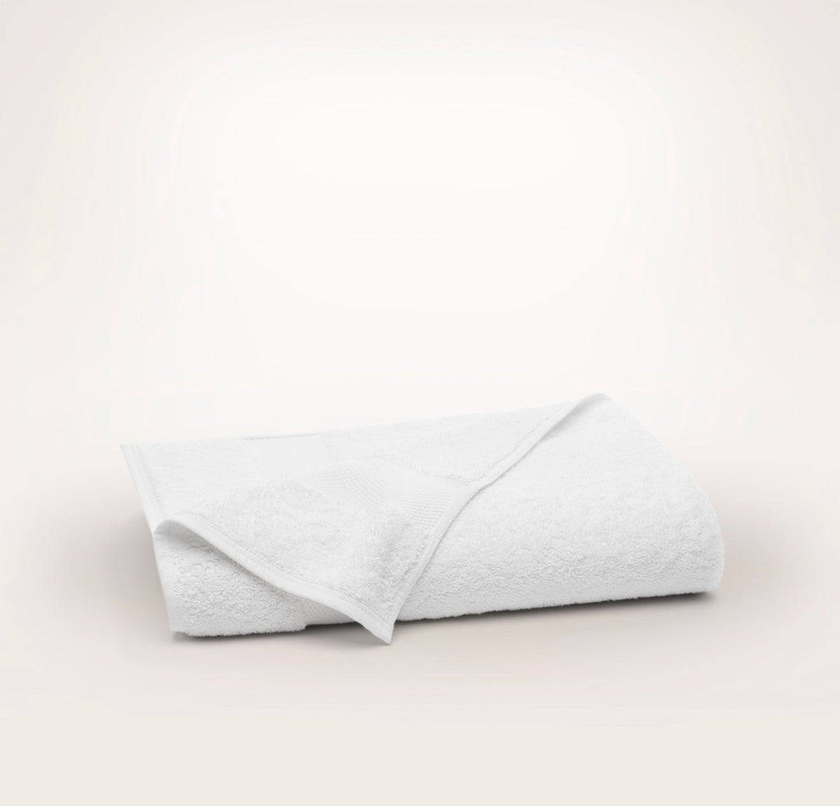 Plush Bath Towel in White