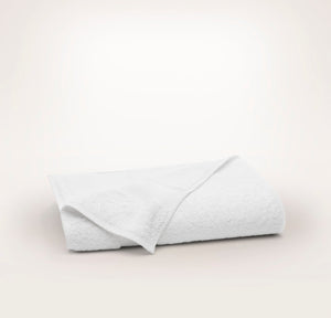 Plush Bath Towel in White