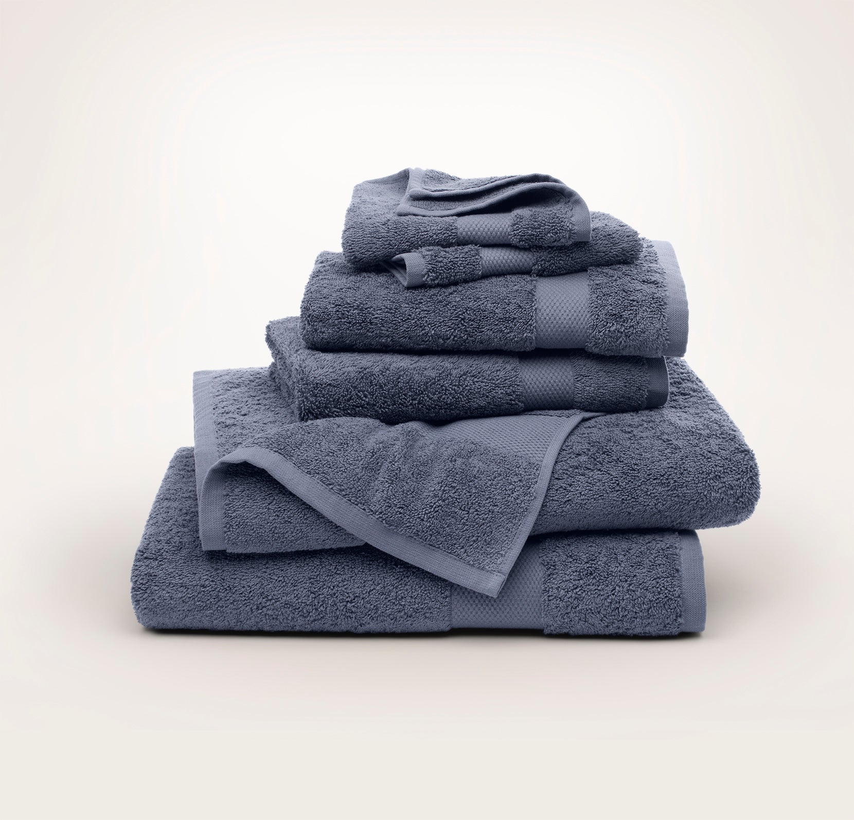 Plush Bath Towel Set in Mineral
