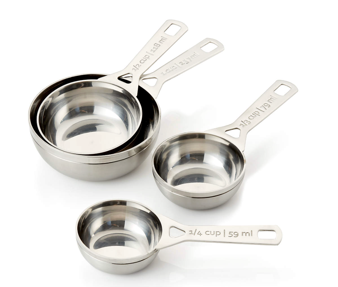 4-Piece Stainless Steel Measuring Cups