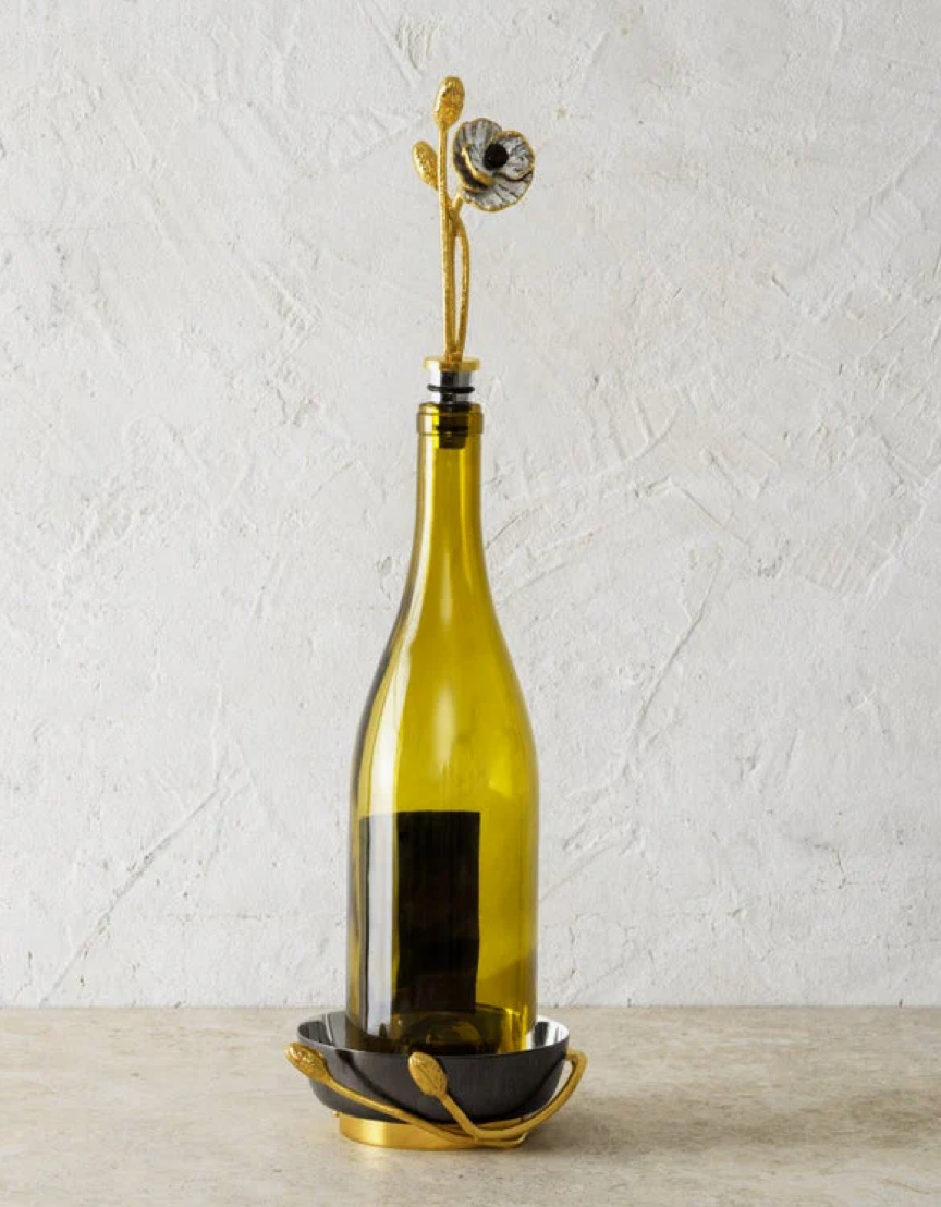 Anemone Wine Coaster & Stopper Set