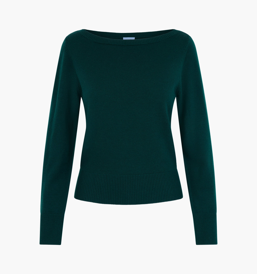 The Amelia Sweater in Pine Green