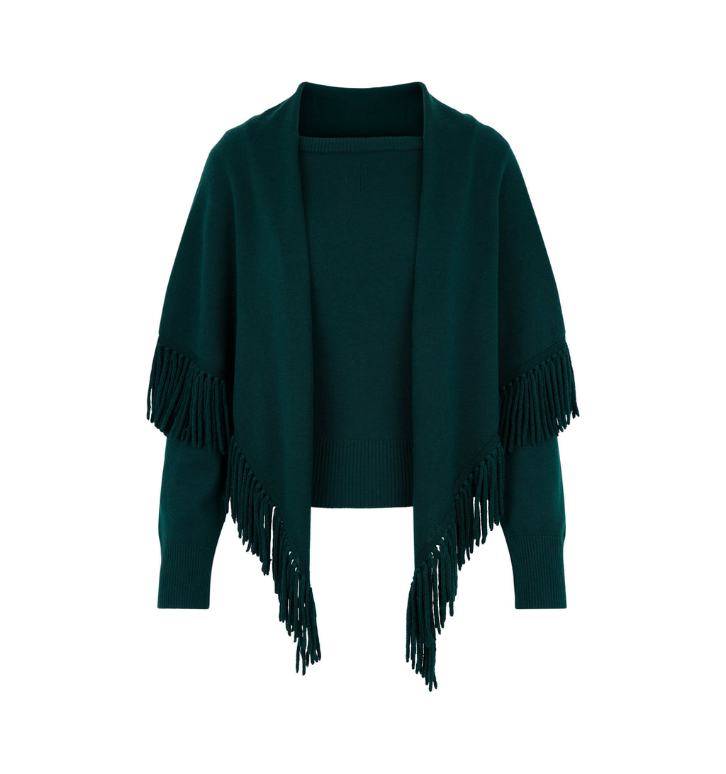 The Amelia Sweater in Pine Green