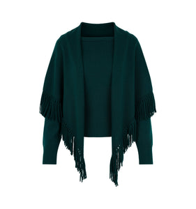 The Amelia Sweater in Pine Green
