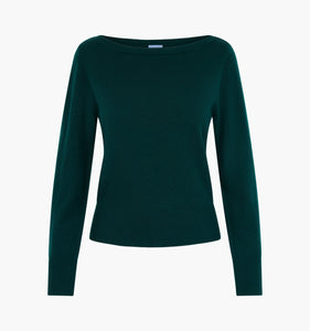 The Amelia Sweater in Pine Green