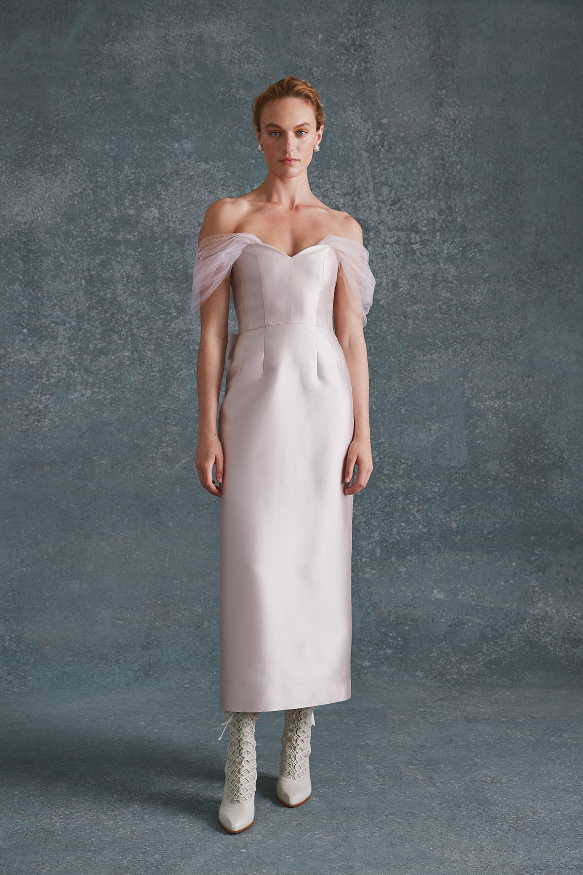 Sylvie Dress in Ballet Pink Silk Wool