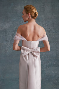 Sylvie Dress in Ballet Pink Silk Wool