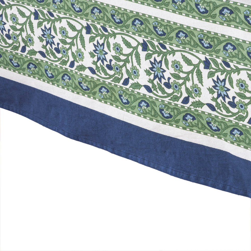 Cassis Tablecloth in Blue & Green