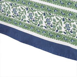 Cassis Tablecloth in Blue & Green