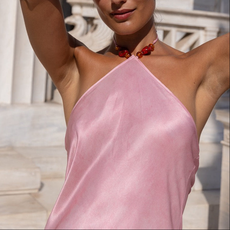 Tallulah Halter Dress in Liliana