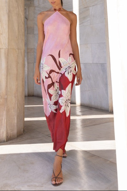 Tallulah Halter Dress in Liliana L Tallulah Halter Dress in Liliana L