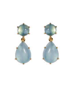 Elia Drop Earrings in Aquamarine - Loren Hope