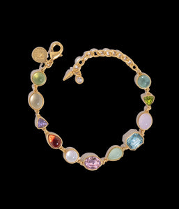 Tabitha Gem Link Bracelet in Multi
