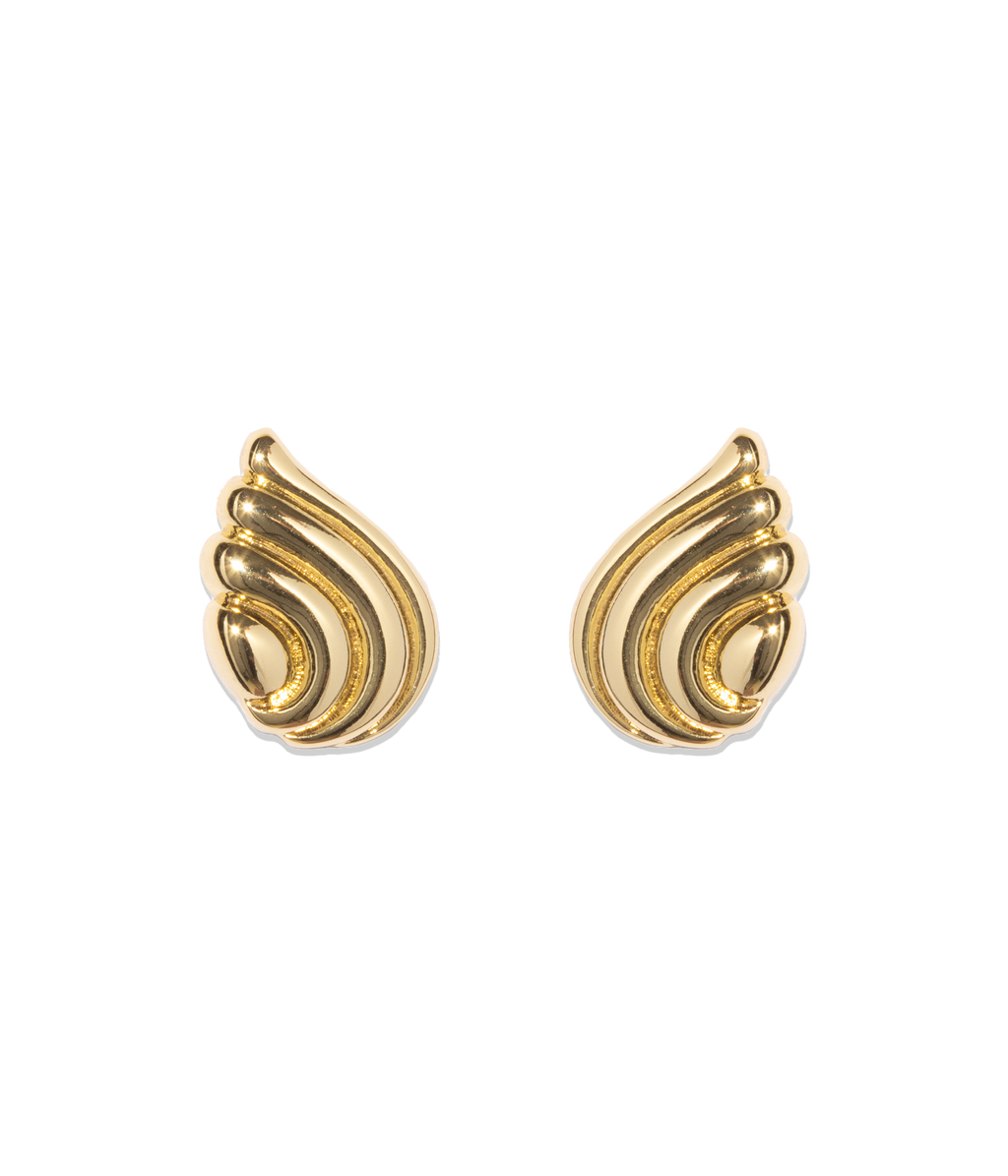 Florina Stud Earrings in Gold