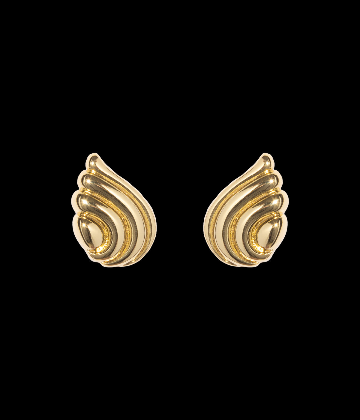 Florina Stud Earrings in Gold