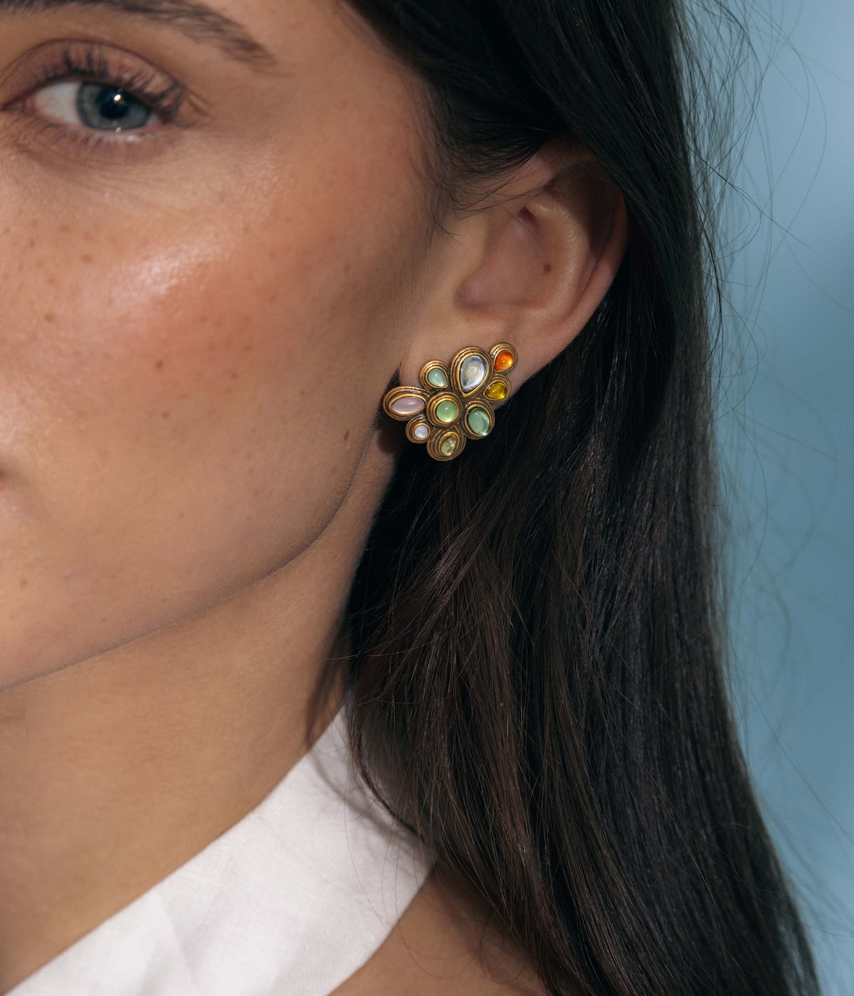 Valletta Stud Earrings in Multi
