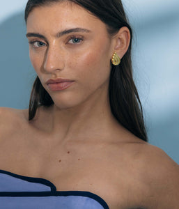 Florina Stud Earrings in Gold