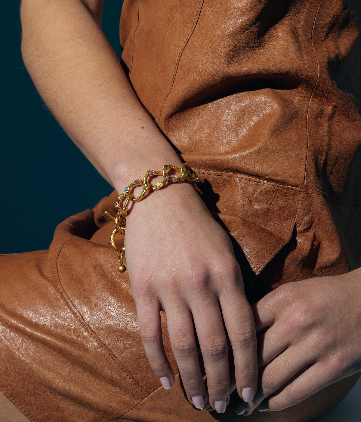 Almeria Link Bracelet in Gold