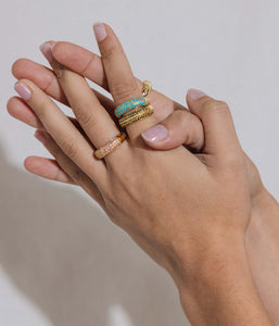Veyra Ring in Emerald - Loren Hope