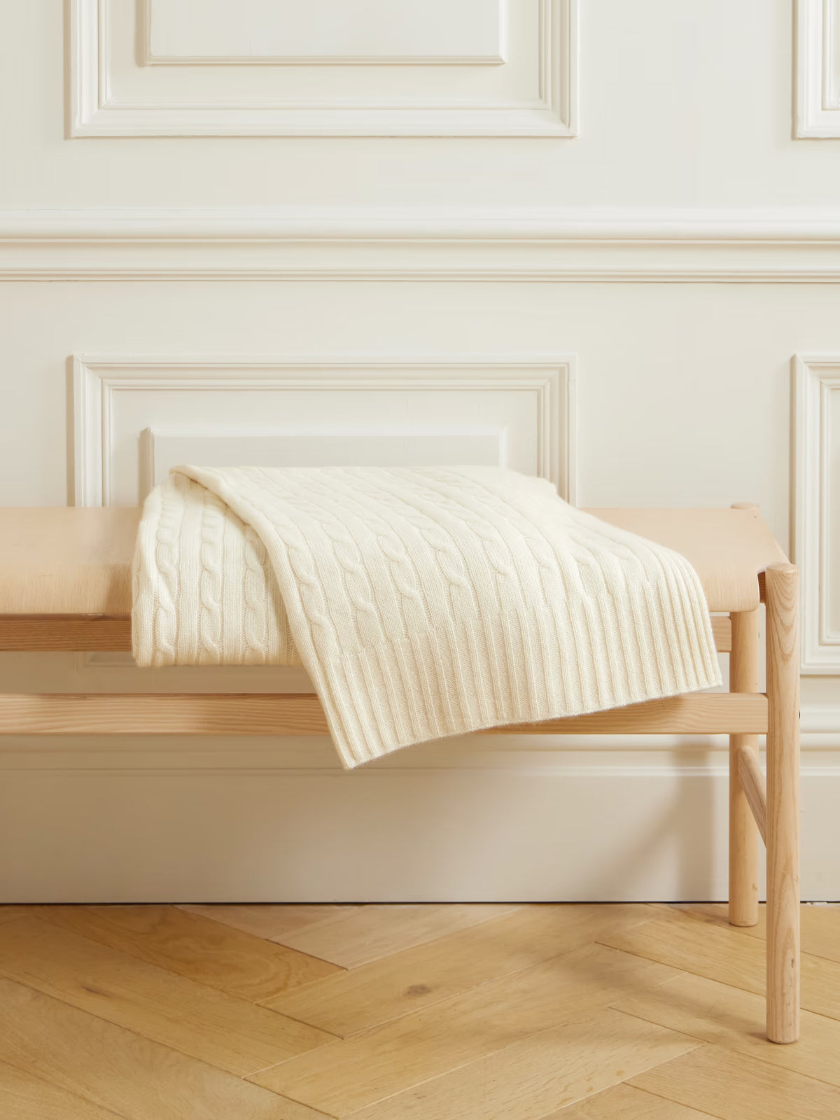 Cable-knit Cashmere Blanket