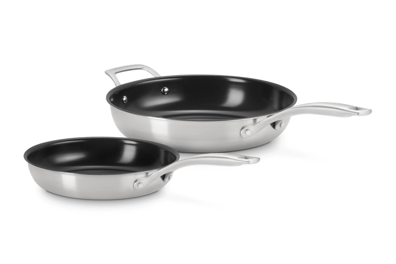 Essential Stainless Steel Non-Stick 2-Piece Frying Pan Set