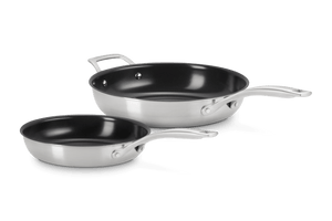 Essential Stainless Steel Non-Stick 2-Piece Frying Pan Set