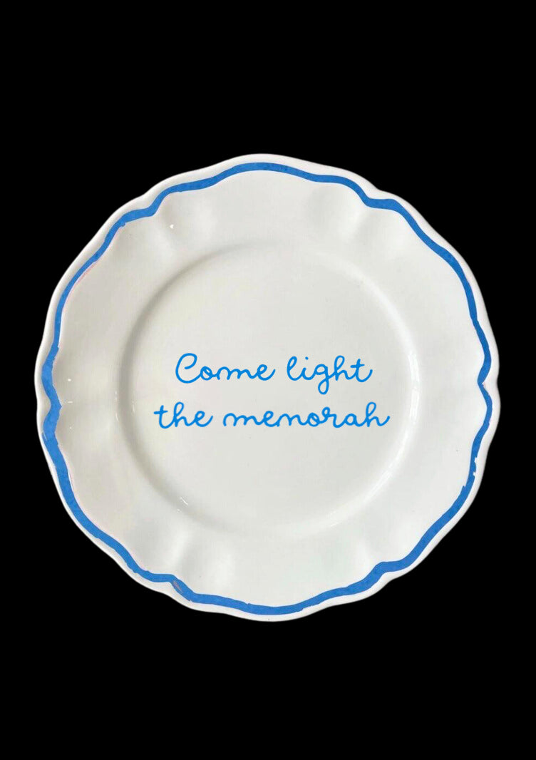 OTM Exclusive: Hanukkah Plates, Set of 4