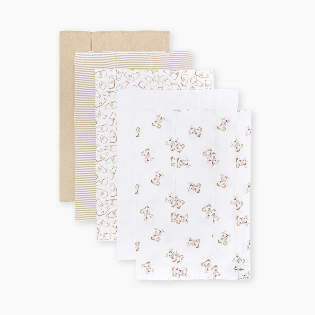 Burt's Bees BabyOrganic Burp Cloth (5 Pack) - Cow