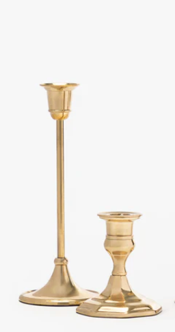 Adeline Brass Taper Holders