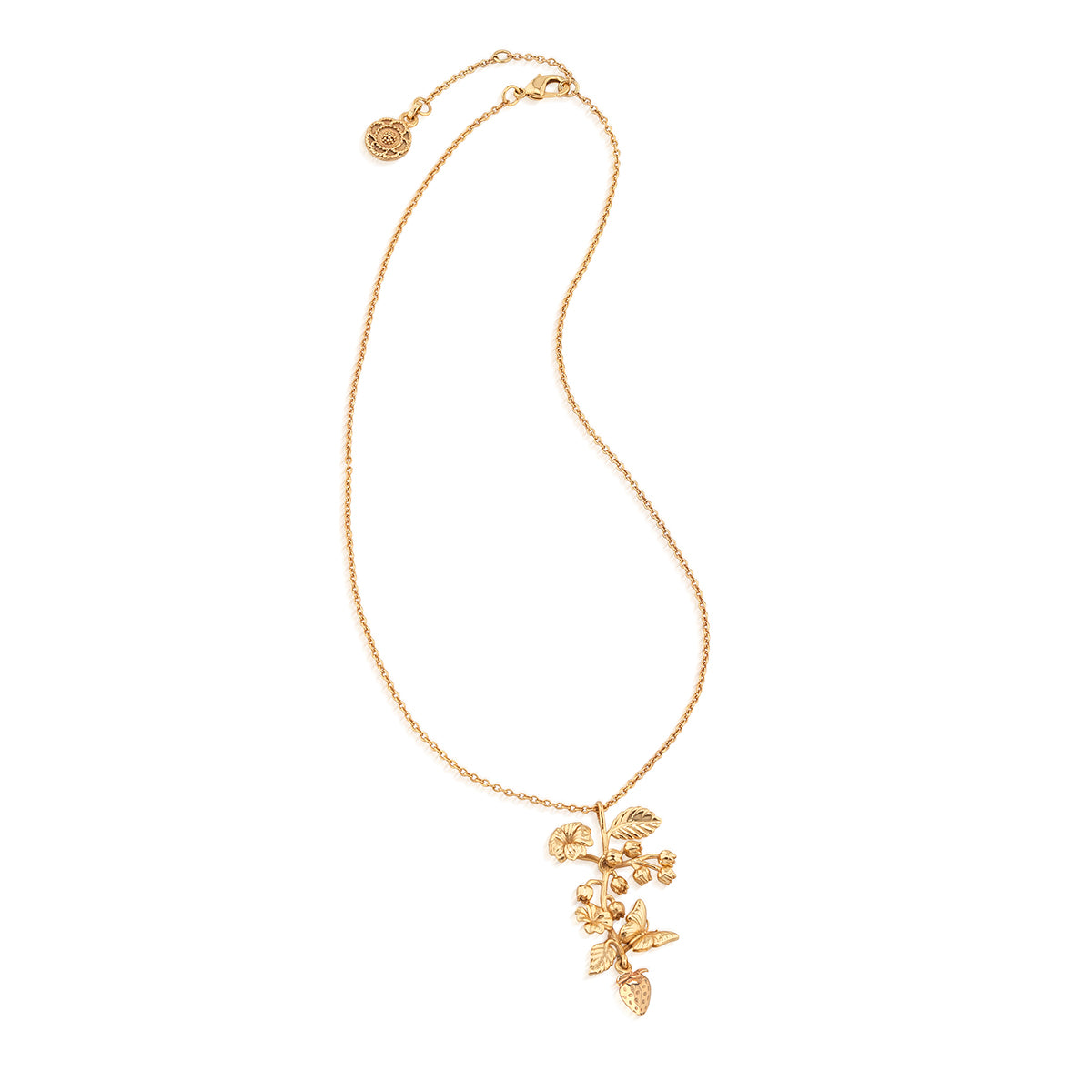 Meadow Bouquet Charm Necklace in Gold