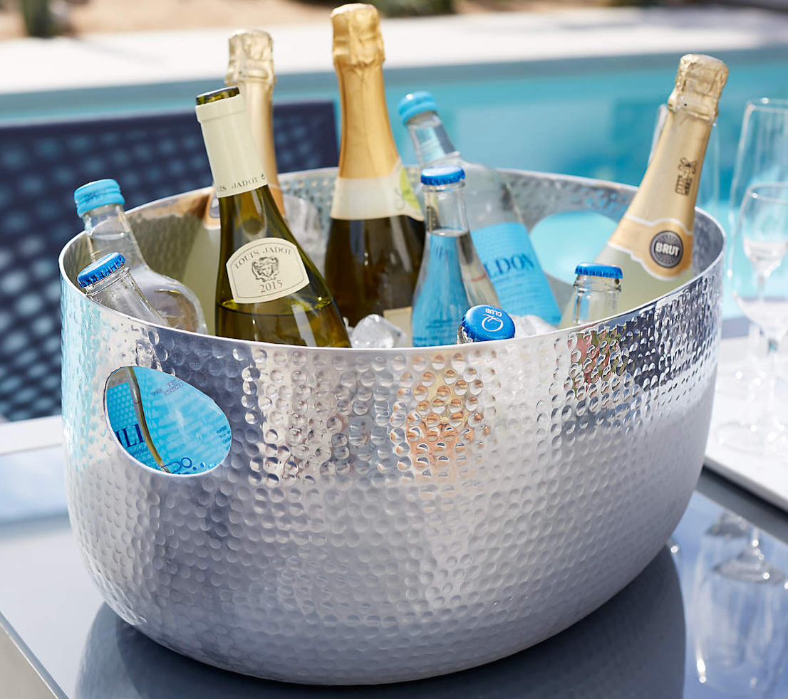 Bash Silver Beverage Tub