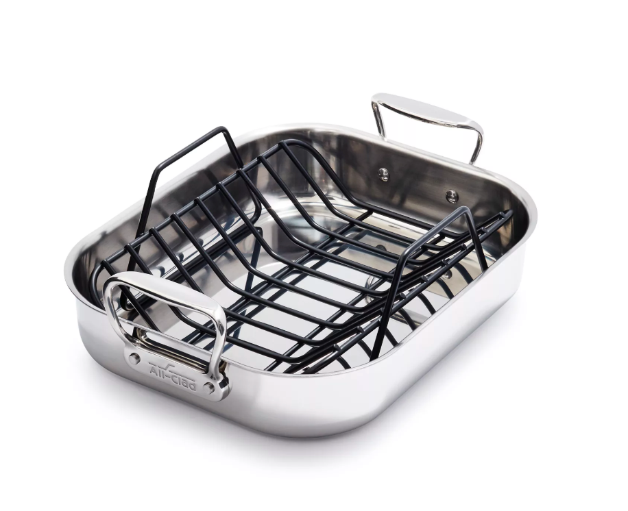 All-Clad Stainless Steel Roasting Pan with Nonstick Rack