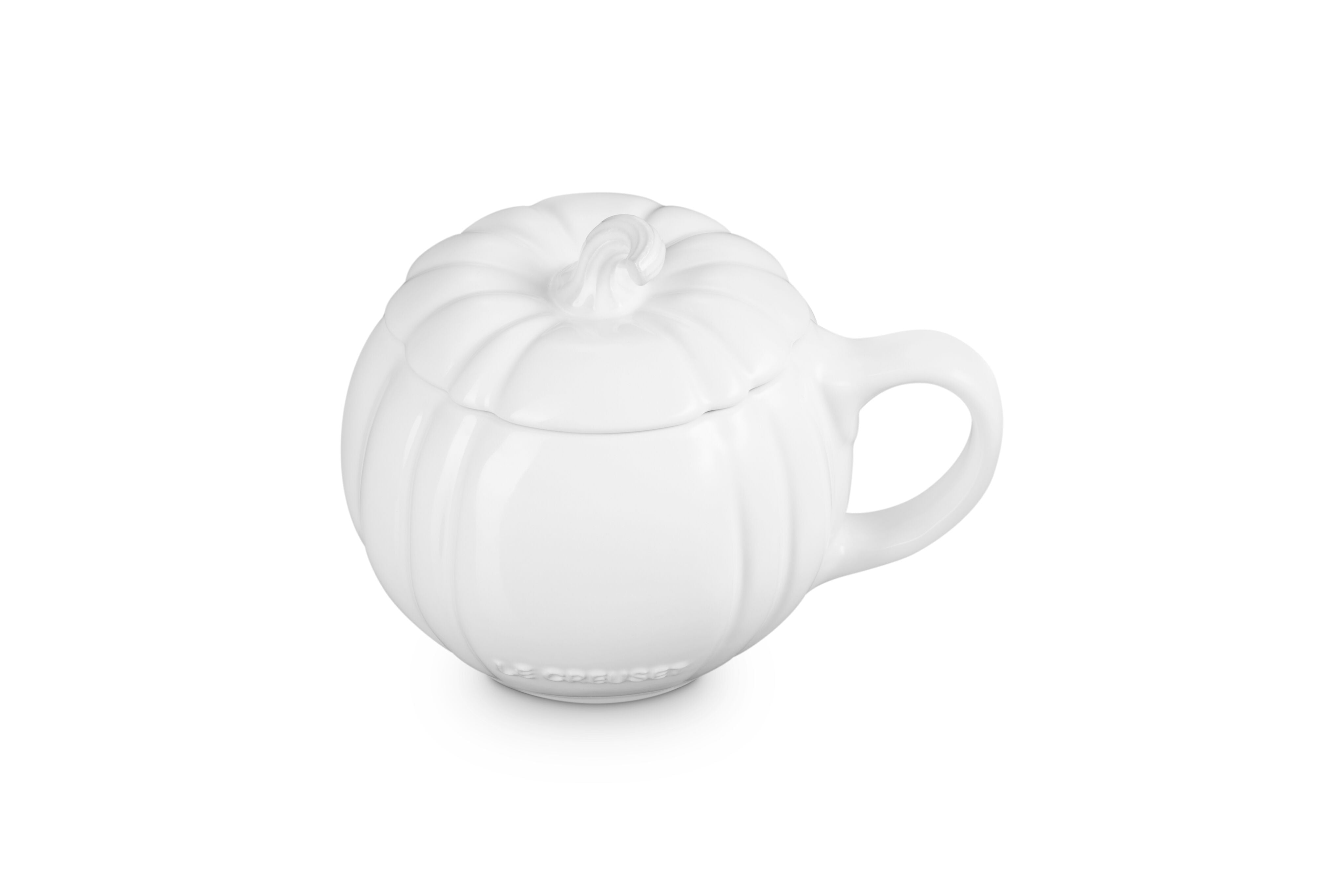 Le Creuset Pumpkin Mug, 14 oz., White