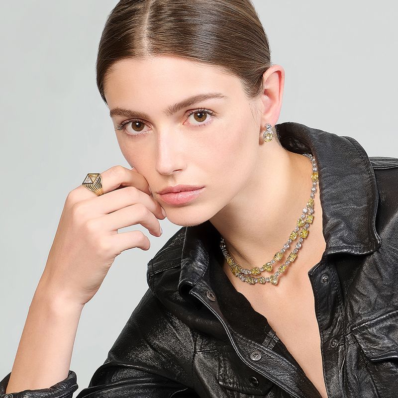 Canary Celestial Halo Earrings