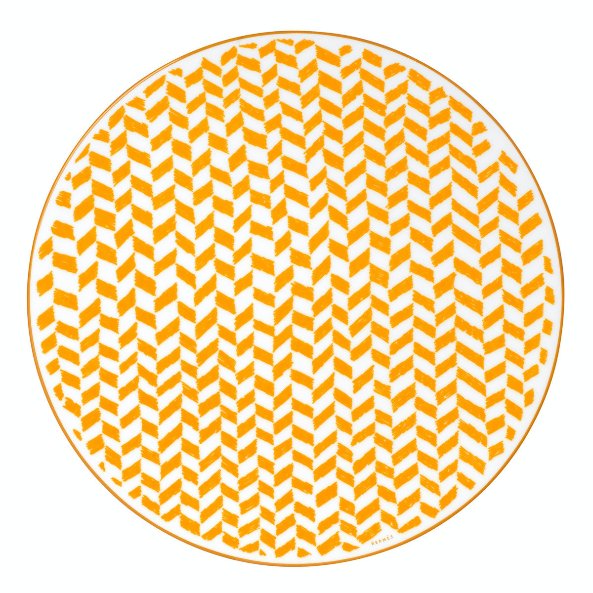 A Walk in The Garden Yellow Dinner Plate