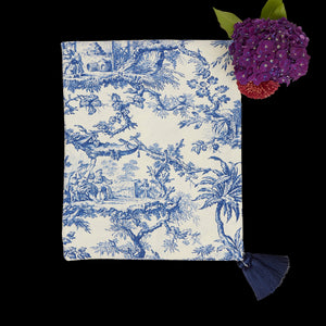 Blue Toile Tablecloth