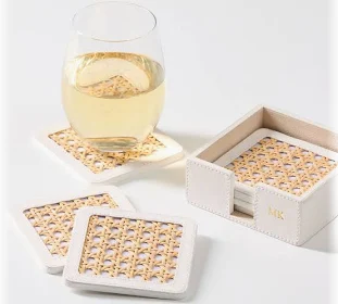 Caning Coasters, Set of 6