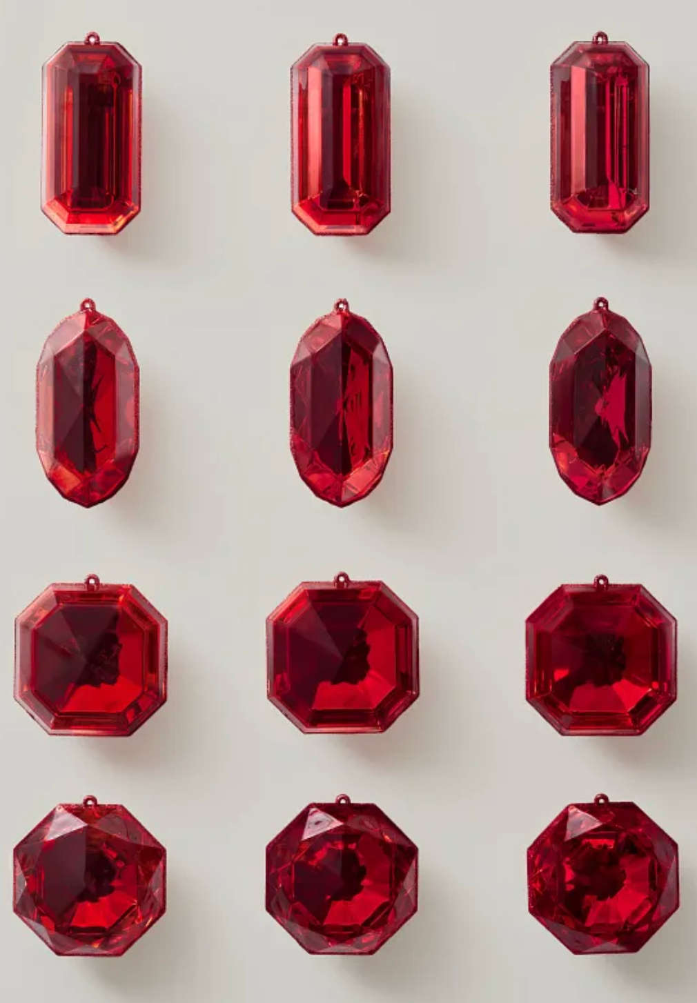 Christmas Jewel Shatter-Resistant Ornaments