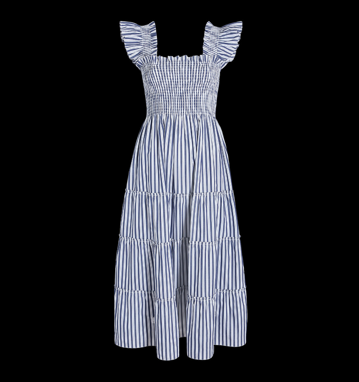 The Ellie Nap Dress in Navy Stripe